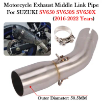For SUZUKI SV650 SV650S SV650X SV 650 650S 650X 2016 - 2021 2022 Modify Motorcycle Exhaust Escape Moto Muffler Middle Link Pipe
