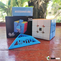 รูบิค 3x3 รูบิค แม่เหล็ก รูบิค ของ แท้อย่างดี rubik 3x3 rubiks race Moyu Meilong 3x3 M stickerless m