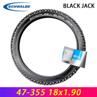 SCHWALBE Black Jack 18" inch 47-355 18x1.90 for Birdy MTB Bike BMX Bicycle Active Line Wire Tire 3 K-Guard 30-65PSI Cycling Part