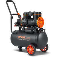 VEVOR 6.3 Gallon Air Compressor, 2 HP 3.35 CFM@ 90PSI Oil Free Air Compressor Tank &amp; Max. 116PSI Pressure, 70 dB Quiet