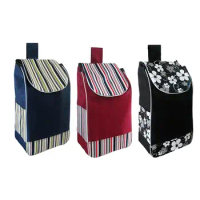 Portable Shopping bag Replacement Bag Backup trolley Reusable Shopping Spare Bag Oxford Cloth Large for Shopping Cart