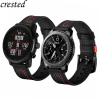 Gear S3 Frontier band For Samsung Galaxy Watch 46mm Strap bracelet 22mm Leather Watchband Huawei watch GT strap Gear S 3 46 mm