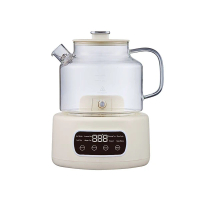 多功能電熱養生壺推薦｜600W｜1.64L｜24小時｜1640ml｜1183ml｜404ml｜237mm｜煮茶壺｜多功能養生壺｜花茶壺｜家用養生壺｜玻璃養生壺｜煮花茶｜養生煲｜智能養生壺【香港行貨】 