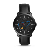 FOSSIL 43mm 男錶 手錶 腕錶 黑色鏡面 黑色真皮錶帶 男錶 手錶 腕錶 FS5410 (現貨)▶指定Outlet商品5折起☆現貨