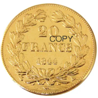 France 20 France 1844A Gold Plated Copy Decorative Coin