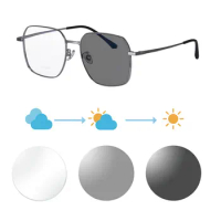 Men's glasses titanium prescription glasses progressive bifocal lenses photochromic diopter glasses sunglasses man customized