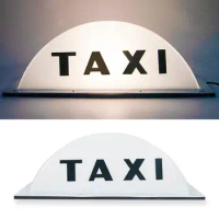 12V Taxi Cab Sign Roof Top Topper Auto Magnetic Lamp LED Light Waterproof Taxi Roof Lamp Bright Top Board Roof Sign