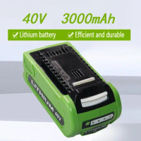 Rechargeable Battery For Greenworks 40V 3000mAh 29252,22262, 25312, 25322, 20642, 22272, 27062, 21242