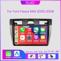 2din Android10 Car Radio Multimedia Player Carplay Auto GPS Navigation DSP BT RDS For Ford Fiesta Mk5 2002 2003 2004 2005 -2008