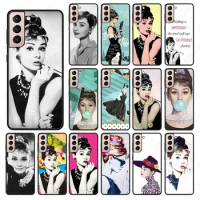 Audrey Hepburn Phone Cover Shell For samsung galaxy S24 ULTRA S23PLUS S21 S20fe S20ULTRA S21Fe S22PLUS S23ULTRA coque Cases