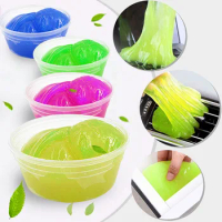 50g Car Interior Cleaning Glue Slimes For Cleaning Air Vent Magic Dust Remover Gel Care Computer Keyboard Slime Cleaner Gel