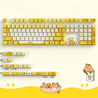 ECHOME Capybara Keycaps Anime Cartoon Keycap Original Custom Artisan Cute Key Caps Mechanical Keyboard Accessories Gaming Gift