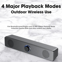 For TV Soundbar Box Subwoofer Home Theater Sound System Bluetooth-compatible Speaker 4D Surround Soundbar Computer Speakers