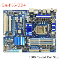 For Gigabyte GA-P55-UD4 Motherboard P55 LGA 1156 DDR3 ATX Mainboard 100% Tested Fast Ship