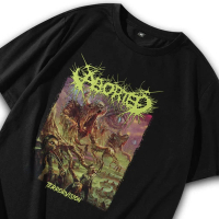 Kaos Death Metal / Baju Metal Aborted – A Vision of Terror / T shirt Metal / Kaos Band / Tshirt Band