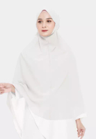 COTTON BEE Cotton Bee - Ashilah Khimar Tali | Hijab Instan Syari Jumbo - Broken White