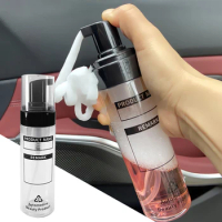 Car Interior Wash Shampoo Container Dilution Refill Bottles 200ML Press Head Portable Dispenser Bottle Anti-chemical
