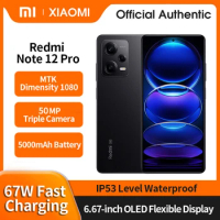 Global ROM Xiaomi Redmi Note 12 Pro 5G Smartphone MTK Dimensity 1080 Octa Core 5000mAh 6.67" OLED Display 50MP Camera Cell phone