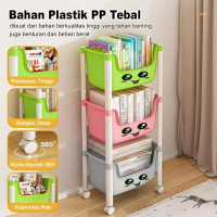Rak Susun Serbaguna Kecil Rak Buku Susun Tempat Rak Storage Rak Susun-an anak--anak plastik rak pen