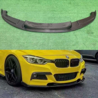 For BMW 3 series F30 F35 320i 330i HM Style Carbon Fiber Car Front Bumper Lip Front lip Front Chin Spoiler Upgrade Body Kit