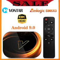 Vontar X3 Amlogic S905X3 Smart TV Box Android 9.0 Max 4GB RAM 128GB ROM 1000M Set TOP BOX 8K Dual Wifi Youtube Media Player