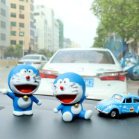 10CM Doraemon Kawaii Pvc Anime Action Figure Handmade Model GK Toys Cute Collection Dolls Gifts Car Decoration Birthday Gift