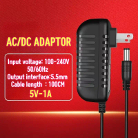 สายชาร์จ หัวชาร์จ AC/DC อะแดปเตอร์5V 9V 12V 1เมตร DC5.5MM  สายชาร์จ 1รูเล็ก