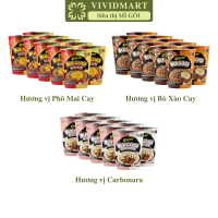 [SET 10 LY] - PALDO - Mì ly xào Koreno Bulgogi 3 vị: Phô mai cay, Bò xào cay, Carbonara, Mì ly trộn 