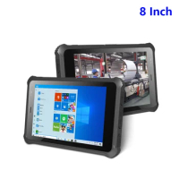 2023 Original K08Z Industrial Rugged Windows 10 Tablet PC Windows 10 UHF RFID 8 Inch FHD Intel Z8350 4GB RAM 5.8G WiFi LF NFC