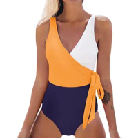 Women's Sexy Solid Color Patchwork Bikini maillot de bain femme 2023 bayan 2023