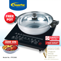 PowerPac Steamboat Induction Cooker with Stainless Steel Pot (PPIC888A)