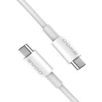 สายชาร์จ - BO-X192 - USB-C to USB-C - สีขาว - ชาร์จและส่งข้อมูลไว 65 วัตต์