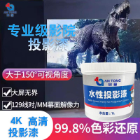 【台灣公司 超低價】投影漆環保高清投影專用水性墻面漆還原色彩高增益涂料漆教室室外