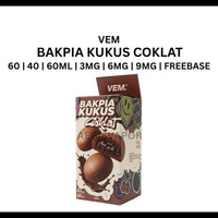 VEM Bakpia Kukus Coklat 60ml Freebase Coklat 12mg