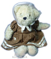 【震撼精品百貨】Teddy Bear 泰迪熊~絨毛娃娃玩偶『咖啡淑女裝』