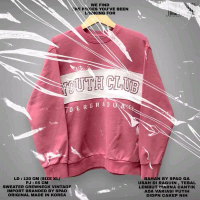 SPAO ORIGINAL SWEATER CREWNECK PINK KOREAN LOOK KOREAN STYLE 2TONE OVERSIZE