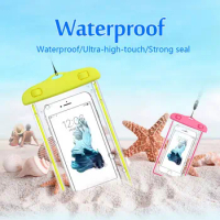 Swim Waterproof Bag Underwater Luminous Case For Samsung GALAXY NOTE 5 4 3 2 A5 A7 J5 J7 Back cover For iphone 6S 6splus 7 Plus