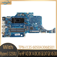 Used TPN-I135 6050A3068501 For HP 14Z-DK 14-DK 245 G8 247 G8 14S-DK Laptop Motherboard L86473-001 L86473-601 With R3 R5 R7 DDR4