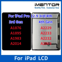 1 Piece New 12.9” LCD For iPad Pro 12.9 3rd 4th Gen A1876 A1895 A1983 A2232 A2069 Lcd Touch Screen Display Assembly Replacement