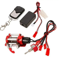 RC Crawler Winch, รถออฟโรด 1/10, ล้อลากไฟฟ้า, ควบคุมง่าย, เปลี่ยนจริง