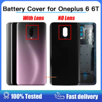 NEW Back Cover For Oneplus 6 6T Back Battery Cover Glass Door for One Plus 6 Rear Housing Glass Case Oneplus6 Battery Cover