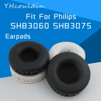 YHcouldin Earpads For Philips SHB3060 SHB3075 Headphone Accessaries Replacement Wrinkled Leather
