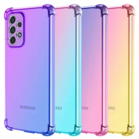 Double Color Gradient Case for Samsung Galaxy A53 5G A73 5G A23 5G A33 5G A13 4G A23 4G Cover Silicone
