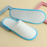 Disposable Slippers Brushed Linen Slippers Thick Non-slip Comfortable Slippers Hotel Bathroom Supplies B&amp;B Guesthouse 10pcs