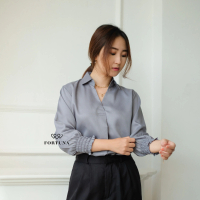 Ruby Top Satin by FORTUNA / Blouse bahan satin / satin blouse