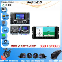Car Android Radio For Dodge Ram Challenger Jeep Wrangler 2005-2011 Multimedia Player Navigation GPS Wireless CarPlay NO 2Din DVD