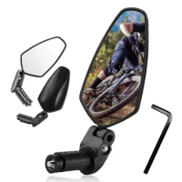 Adjustable Foldable Bicycle Mirror High Definition Large Viewing Angle Mountain Bike Rear View Mirror Bicycle Accessories