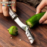 Creative Pepper Core Remover Stainless Steel Seeder Digger Kitchen Accessories Romve Cayenne Pepper Hot Pepper Paprika Seed Pit