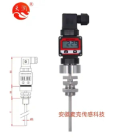 Pt100 temperature transmitter digital display integrated 24V 4-20mA precision small temperature sens