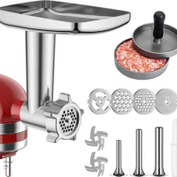 Metal Food Grinder Attachment for KitchenAid Stand Mixers Meat Grinder, Sausage Stuffer, Great Attachment for KitchenAid 2024